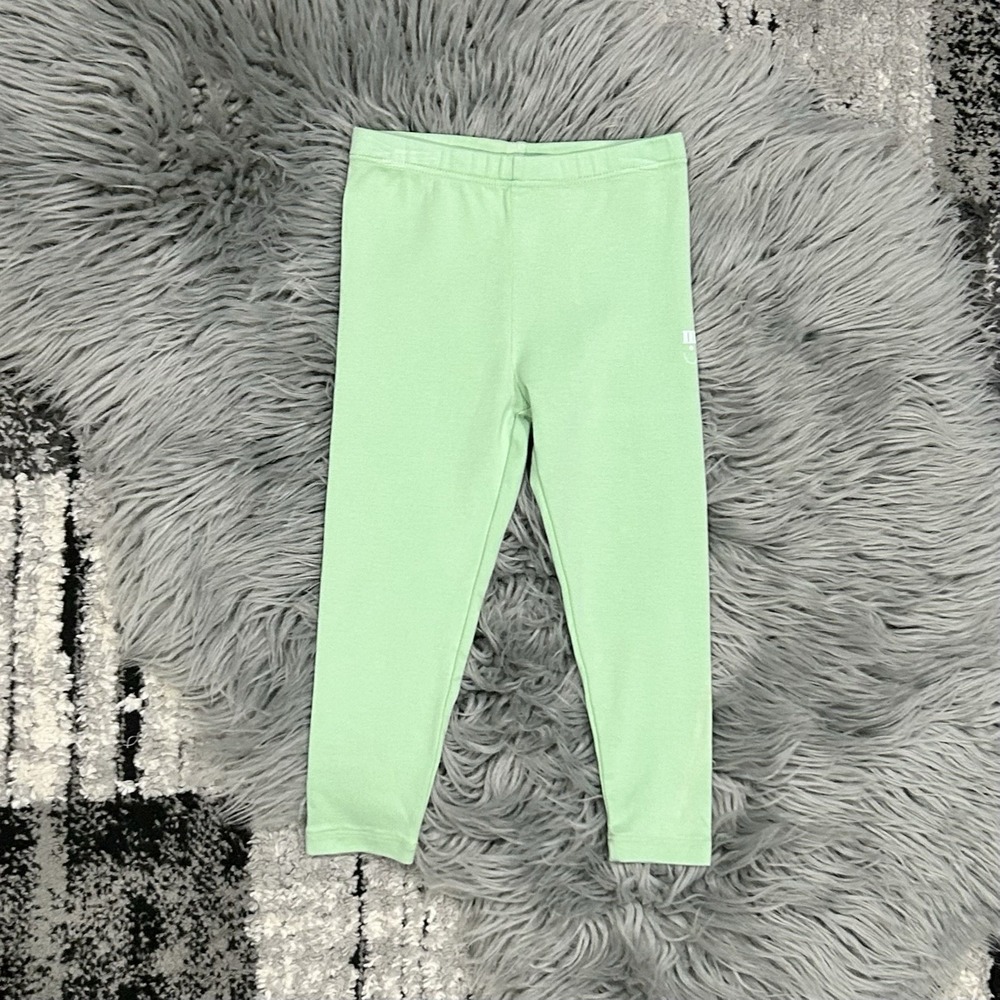 Maybell Girls Spring Green Leggings Size 12/18 Month NEW Made In USA